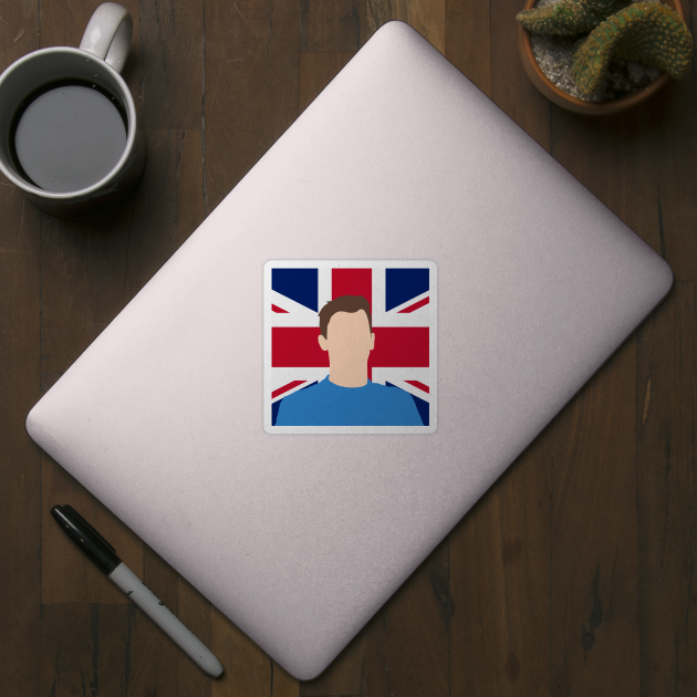 George Russell Face Art - Flag Edition by GreazyL